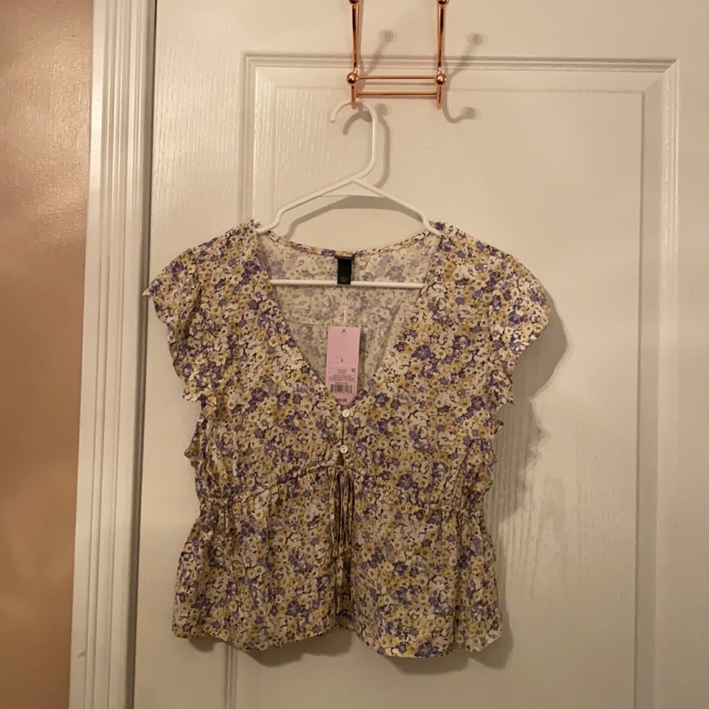Cropped blouse - target/wild fable